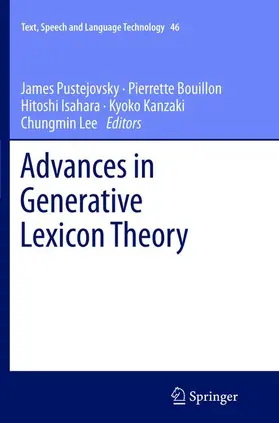 Pustejovsky / Bouillon / Lee |  Advances in Generative Lexicon Theory | Buch |  Sack Fachmedien