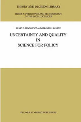 Funtowicz / Ravetz | Uncertainty and Quality in Science for Policy | E-Book | www.sack.de