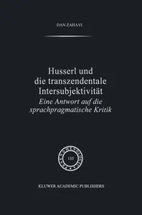 Zahavi | Husserl und Die Transzendentale Intersubjektivität | E-Book | www.sack.de