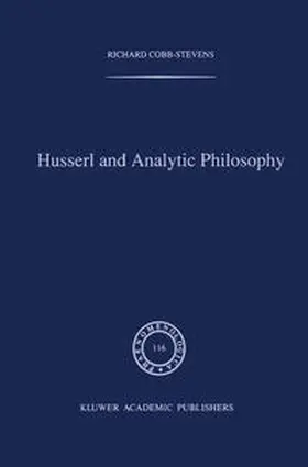 Cobb-Stevens |  Husserl and Analytic Philosophy | eBook | Sack Fachmedien