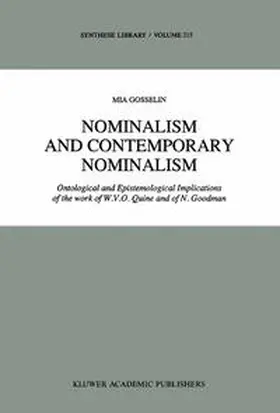 Gosselin | Nominalism and Contemporary Nominalism | E-Book | www.sack.de