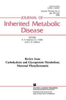 Harkness / Pollitt / Addison | Carbohydrate and Glycoprotein Metabolism; Maternal Phenylketonuria | E-Book | sack.de
