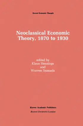 Hennings / Samuels |  Neoclassical Economic Theory, 1870 to 1930 | eBook | Sack Fachmedien