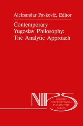Pavkovic |  Contemporary Yugoslav Philosophy: The Analytic Approach | eBook | Sack Fachmedien