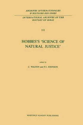 Walton / Johnson |  Hobbes’s ‘Science of Natural Justice’ | eBook | Sack Fachmedien