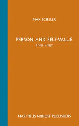 Scheler / Frings |  Person and Self-Value | eBook | Sack Fachmedien