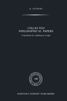 Levinas | Collected Philosophical Papers | E-Book | www.sack.de