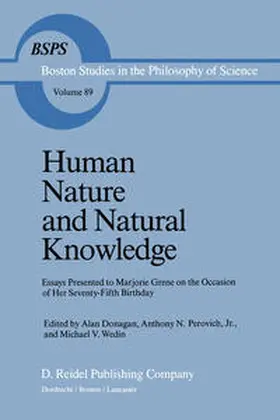 Donagan / Perovich / Wedin |  Human Nature and Natural Knowledge | eBook | Sack Fachmedien