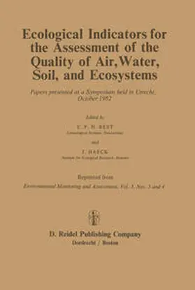 Best / Haeck |  Ecological Indicators for the Assessment of the Quality of Air, Water, Soil, and Ecosystems | eBook | Sack Fachmedien