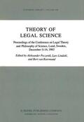 Peczenik / van Roermund / Lindahl |  Theory of Legal Science | Buch |  Sack Fachmedien