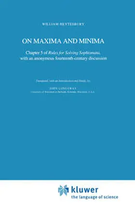 Heytesbury | On Maxima and Minima | E-Book | sack.de
