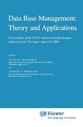 Whinston / Holsapple |  Data Base Management: Theory and Applications | Buch |  Sack Fachmedien