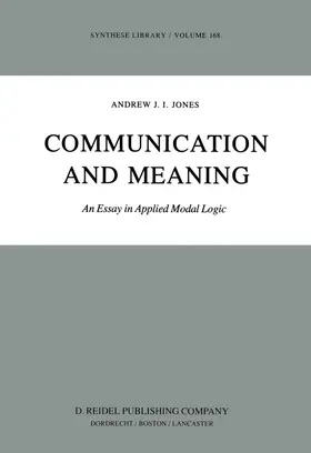 Jones |  Communication and Meaning | Buch |  Sack Fachmedien