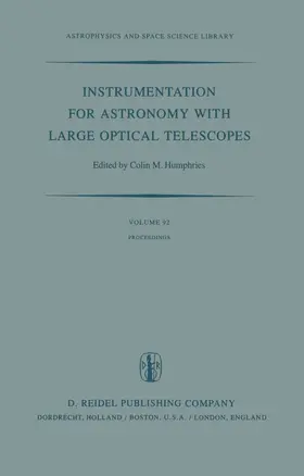 Humphries |  Instrumentation for Astronomy with Large Optical Telescopes | Buch |  Sack Fachmedien
