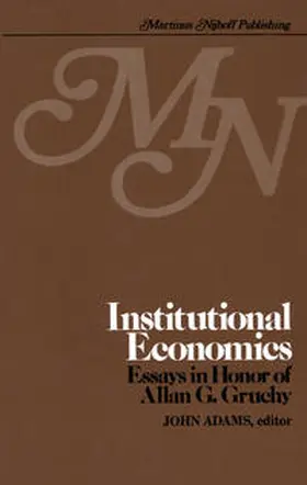 Adams | Institutional Economics | E-Book | www.sack.de