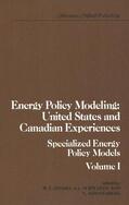 Schwartz / Ziemba |  Energy Policy Modeling: United States and Canadian Experiences | Buch |  Sack Fachmedien