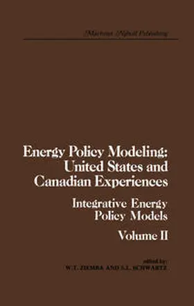 Ziemba / Schwartz | Energy Policy Modeling: United States and Canadian Experiences | E-Book | www.sack.de