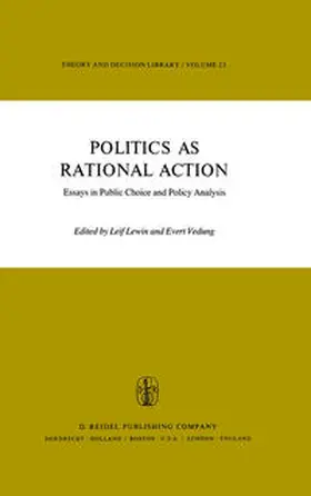 Lewin / Vedung |  Politics as Rational Action | eBook | Sack Fachmedien