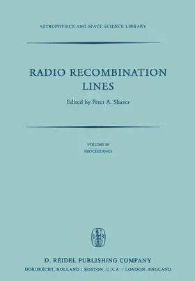 Shaver |  Radio Recombination Lines | Buch |  Sack Fachmedien
