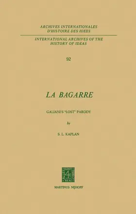 Kaplan | La Bagarre | Buch | 978-94-009-9299-3 | www.sack.de