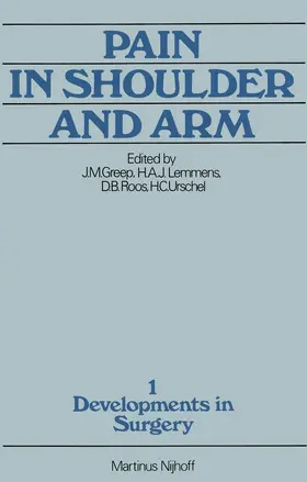 Greep / Lemmens / Roos |  Pain in Shoulder and Arm | Buch |  Sack Fachmedien