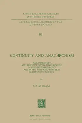 Blaas | Continuity and Anachronism | E-Book | www.sack.de