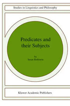 Rothstein |  Predicates and Their Subjects | eBook | Sack Fachmedien