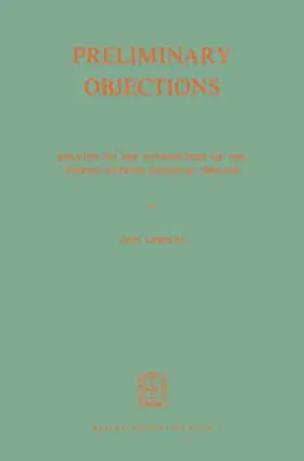 Ciobanu |  Preliminary Objections | eBook | Sack Fachmedien