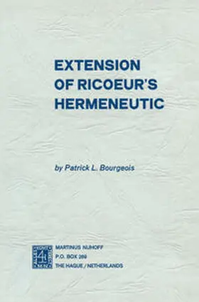 Bourgeois | Extension of Ricoeur’s Hermeneutic | E-Book | www.sack.de
