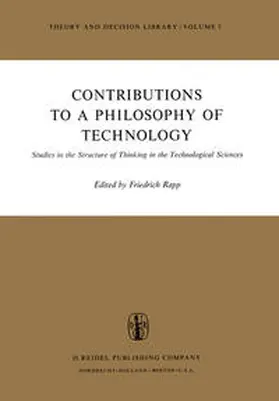 Rapp |  Contributions to a Philosophy of Technology | eBook | Sack Fachmedien