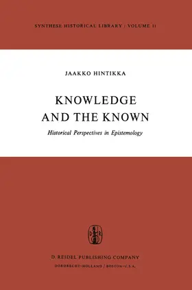 Hintikka |  Knowledge and the Known | Buch |  Sack Fachmedien