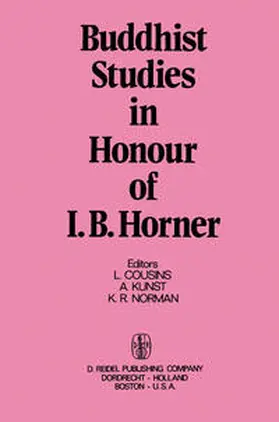 Cousins / Kunst / Norman |  Buddhist Studies in Honour of I.B. Horner | eBook | Sack Fachmedien