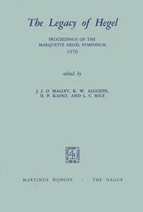 O'Malley / Algozin / Kainz | The Legacy of Hegel | E-Book | www.sack.de