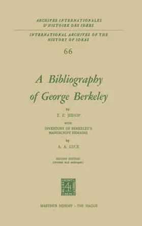 Jessop |  A Bibliography of George Berkeley | eBook | Sack Fachmedien