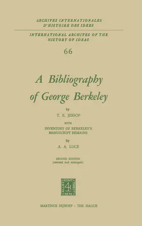 Jessop | A Bibliography of George Berkeley | Buch | 978-94-010-2471-6 | www.sack.de