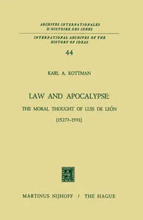 Kottman | Law and Apocalypse: The Moral Thought of Luis De León (1527?–1591) | E-Book | www.sack.de