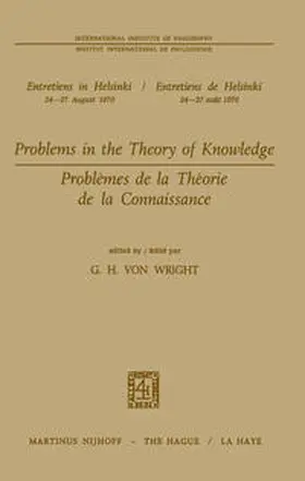 Wright | Problems in the Theory of Knowledge / Problèmes de la théorie de la connaissance | E-Book | www.sack.de