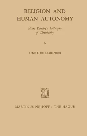 de Brabander | Religion and Human Autonomy | Buch | 978-94-010-2832-5 | sack.de