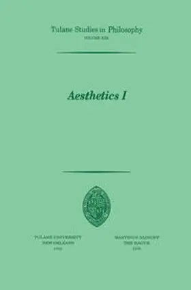 Cormier / Dubose / Feibleman |  Aesthetics I | eBook | Sack Fachmedien
