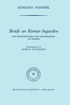 Husserl / Ingarden | Briefe an Roman Ingarden | E-Book | www.sack.de