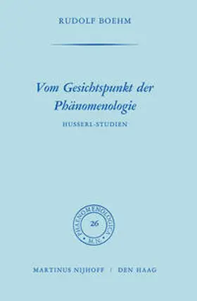 Boehm |  Vom Gesichtspunkt der Phänomenologie | eBook | Sack Fachmedien