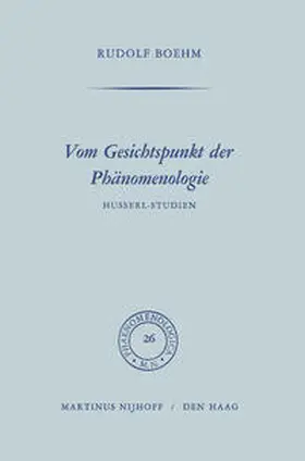 Boehm |  Vom Gesichtspunkt der Phänomenologie | eBook | Sack Fachmedien