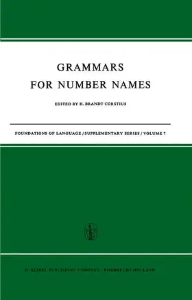 Brandt Corstius |  Grammars for Number Names | Buch |  Sack Fachmedien