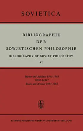 Bochenski / Blakeley |  Bibliographie der Sowjetischen Philosophie | eBook | Sack Fachmedien