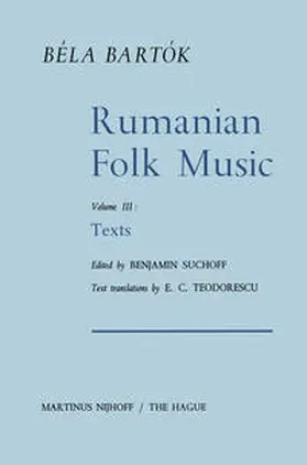 Bartok / Suchoff |  Rumanian Folk Music | eBook | Sack Fachmedien