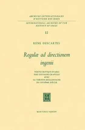 Descartes |  Regulæ ad Directionem IngenII | eBook | Sack Fachmedien