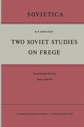 Birjukov | Two Soviet Studies on Frege | E-Book | www.sack.de