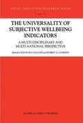 Cummins / Gullone |  The Universality of Subjective Wellbeing Indicators | Buch |  Sack Fachmedien