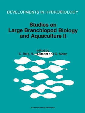 Belk / Maier / Dumont |  Studies on Large Branchiopod Biology and Aquaculture II | Buch |  Sack Fachmedien