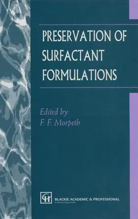 Morpeth |  Preservation of Surfactant Formulations | Buch |  Sack Fachmedien
